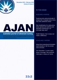AJAN (Australian Journal Of Advanced Nursing) Vol. 33 No.2