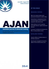 AJAN (Australian Journal Of Advanced Nursing) Vol. 35 No.4